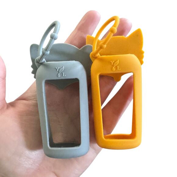 Young Living YL LOT of 2 Woodland Animal Fox Raccoon Hand Sanitizer Holders OS - Picture 6 of 7